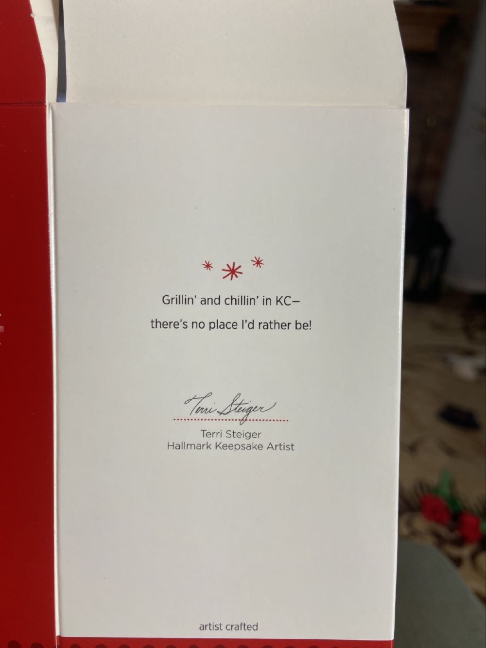 Grillin’ & Chillin’ In KC  (Snowman) ornament collectible [Barcode 795902358075] - Main Image 2