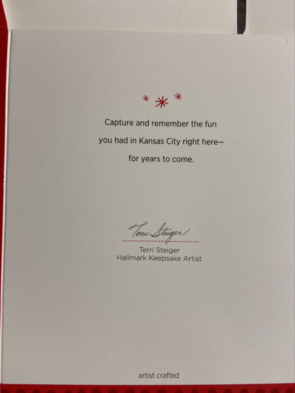 Kansas City Hallmark Ornament  (Photo Holder) ornament collectible [Barcode 795902368333] - Main Image 2