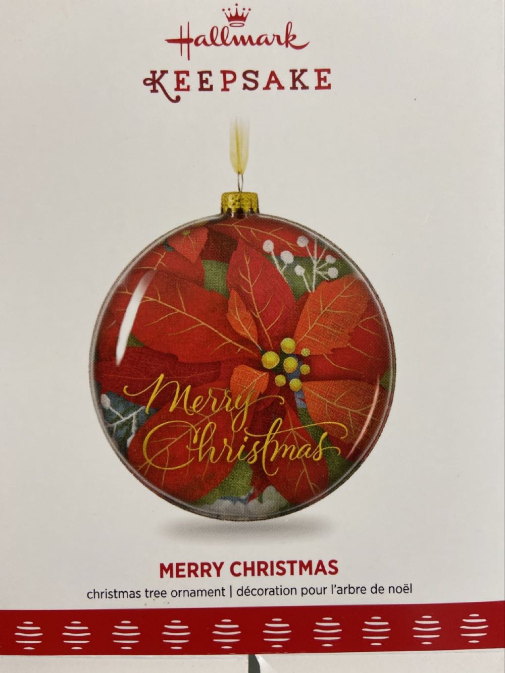 Merry Christmas - Glass Bulbs (Glass Ball) ornament collectible [Barcode 763795258048] - Main Image 2
