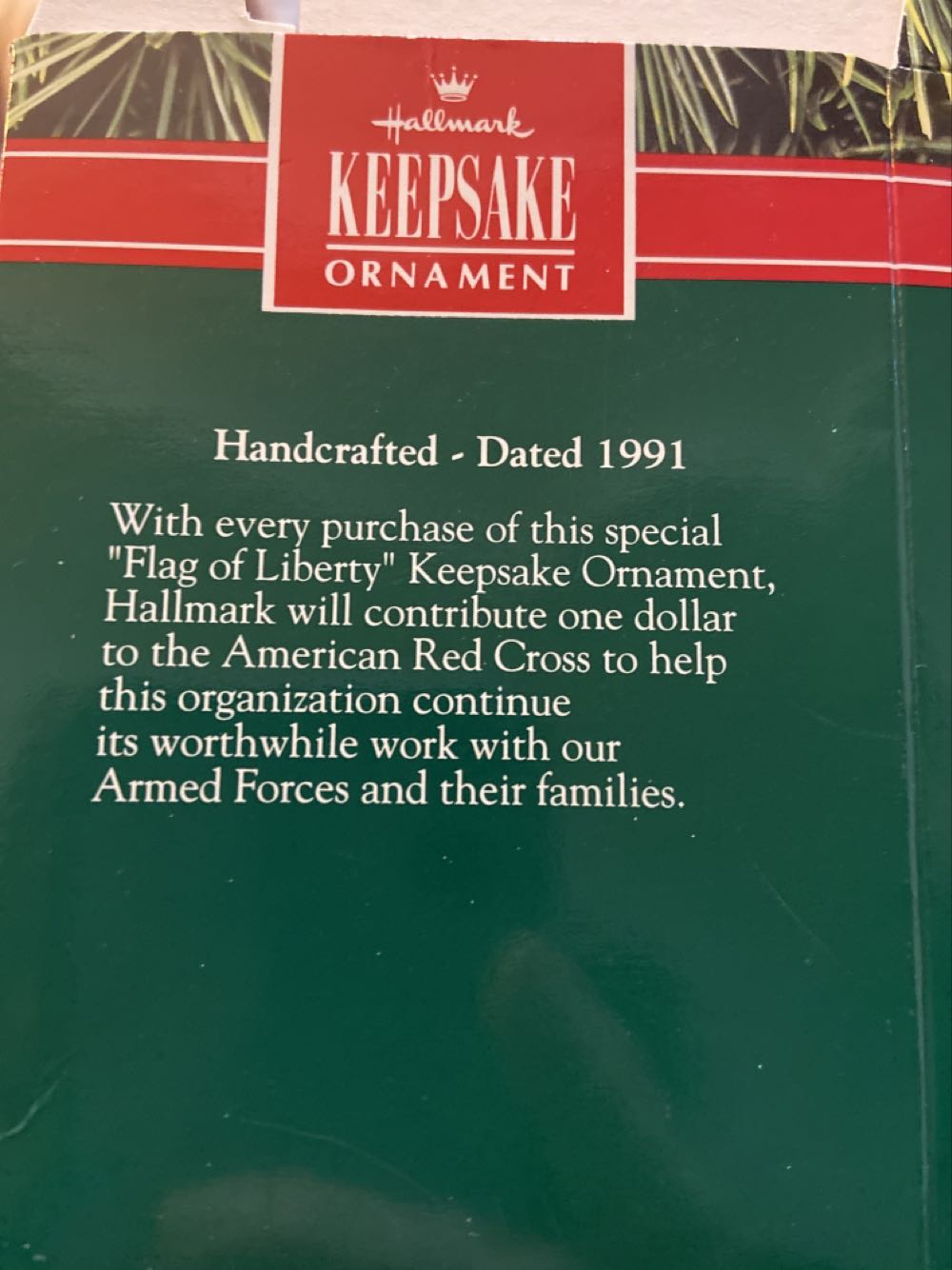 Flag Of Liberty  (Patriotic) ornament collectible [Barcode 070000027420] - Main Image 2