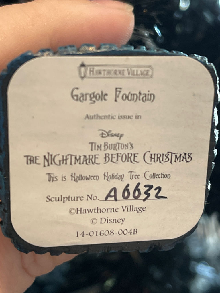 Gargoyle Fountain  (NMBXmas) ornament collectible - Main Image 2