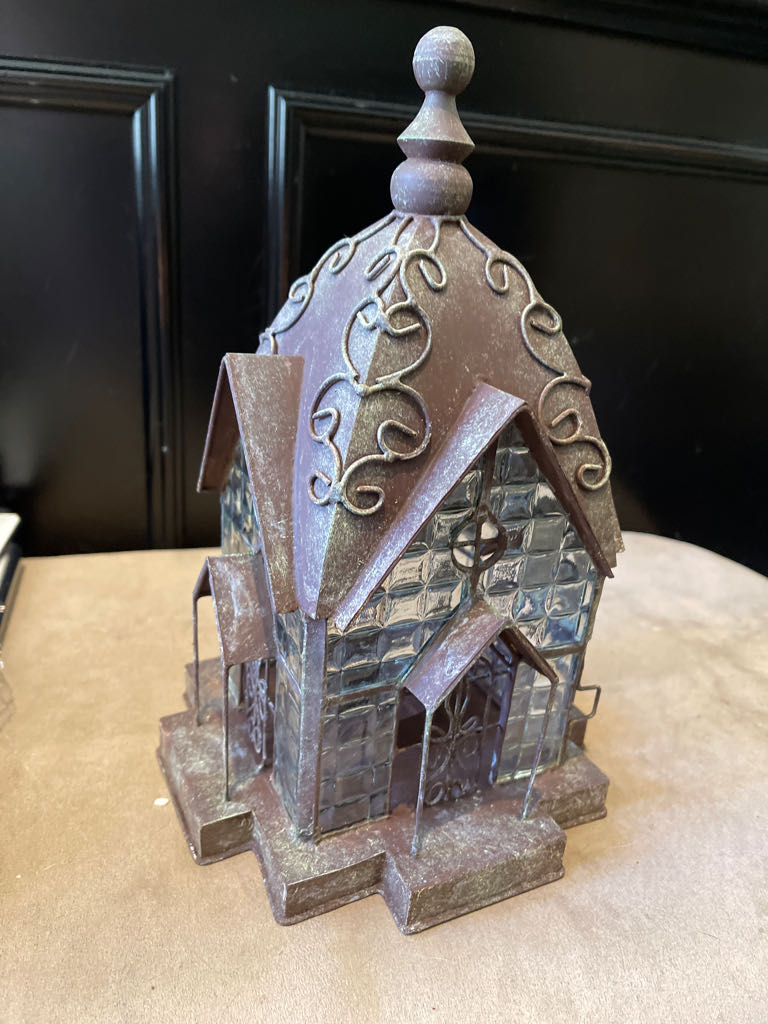 Hand Blown Ribbed Glass Ball