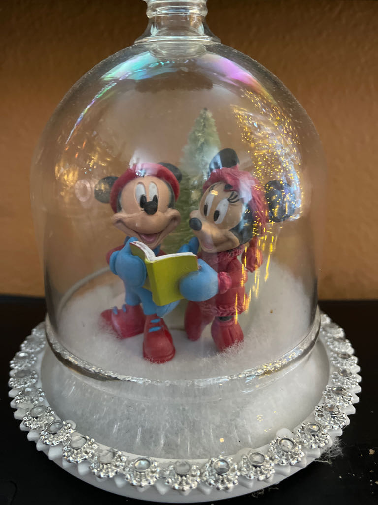 Mickey And Minnie Book  (Christmas figures) ornament collectible - Main Image 1