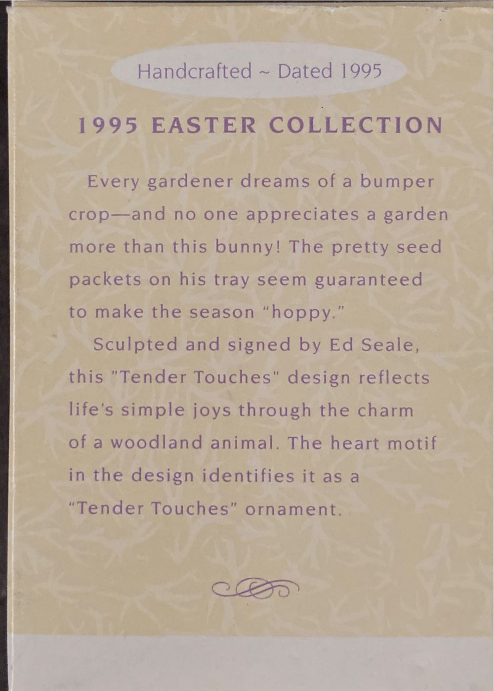 High Hopes-Tender Touches - Tender Touches (Easter) ornament collectible [Barcode 015012246339] - Main Image 2