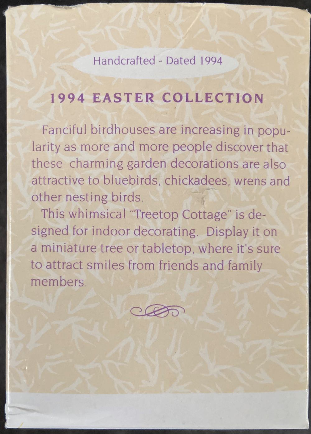 Treetop Cottage. - Keepsake Ornament (Tree Top Cottage) ornament collectible [Barcode 015012134612] - Main Image 2