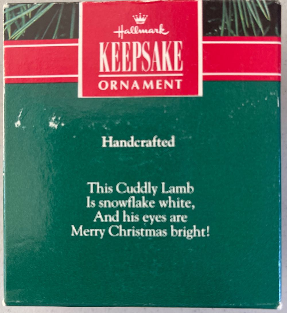 Cuddly Lamb  ornament collectible [Barcode 070000027420] - Main Image 2