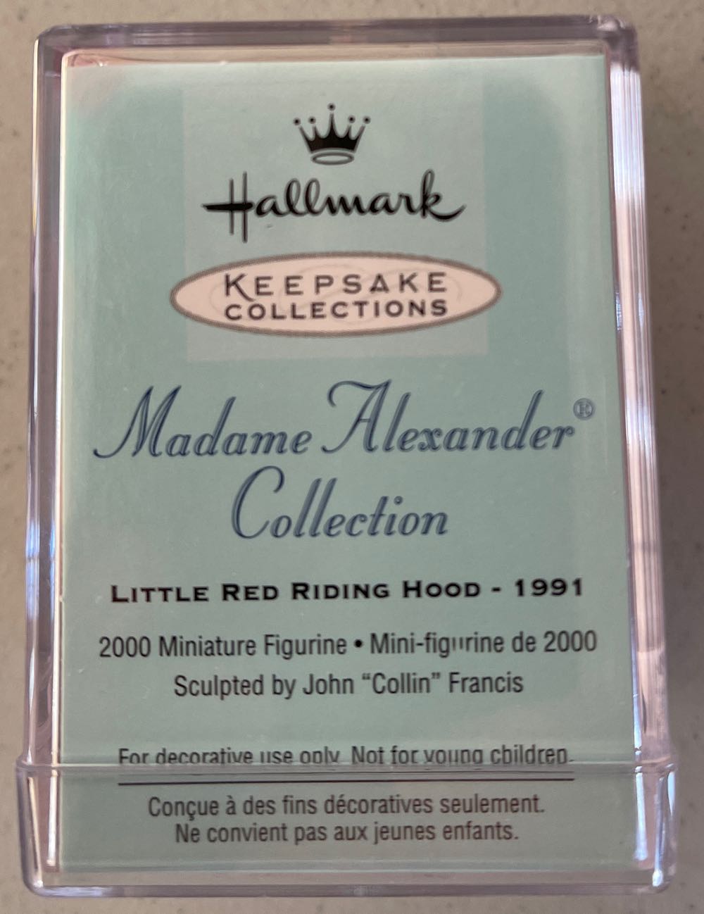MMA Little Red Riding Hood - 1991 - Miniature Madame Alexander (Madame Alexander) ornament collectible [Barcode 015012580631] - Main Image 2