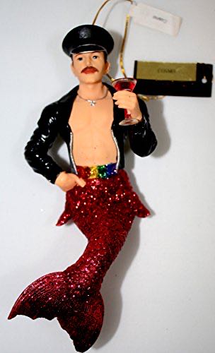 COSMO Leather Daddy Gay Pride Belt Merman #55-90099  ornament collectible - Main Image 2