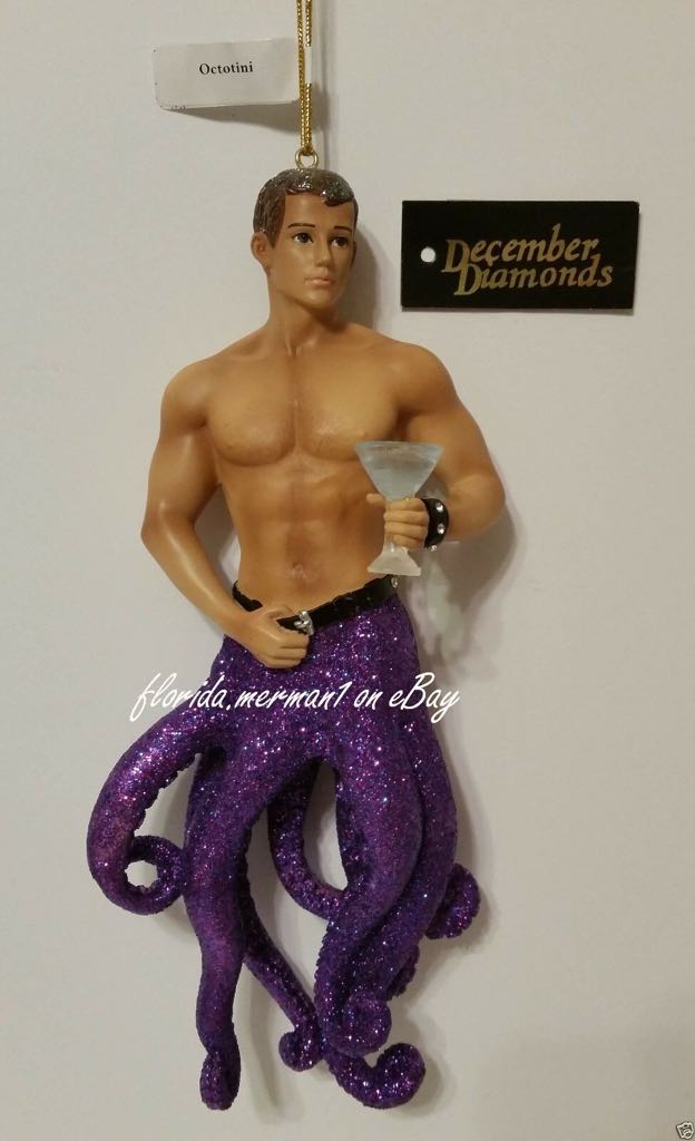 Octotini Octopus Merman #55-90859 - It’s All About The Bling! (One World, One Ocean, Let’s Protect It!) ornament collectible - Main Image 1