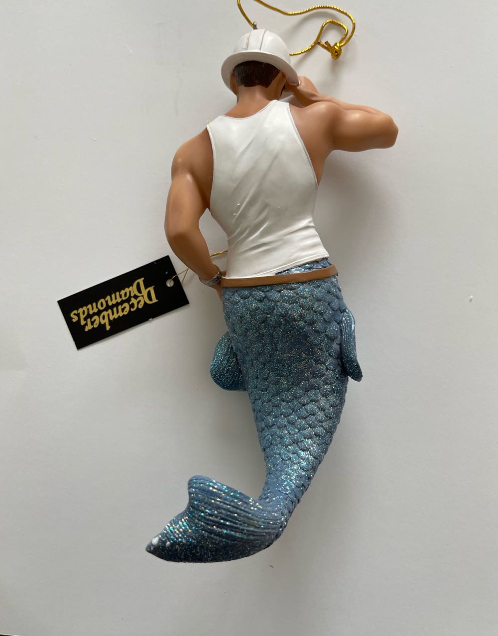 Jack Hammer Merman #55-90345 RETIRED - It’s All About The Bling! (One World, One Ocean, Let’s Protect It!) ornament collectible - Main Image 2