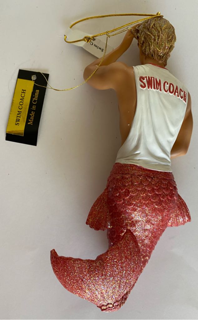 Swim Coach Merman #55-55044 - It’s All About The Bling! (One World, One Ocean, Let’s Protect It!) ornament collectible [Barcode 807962550440] - Main Image 2