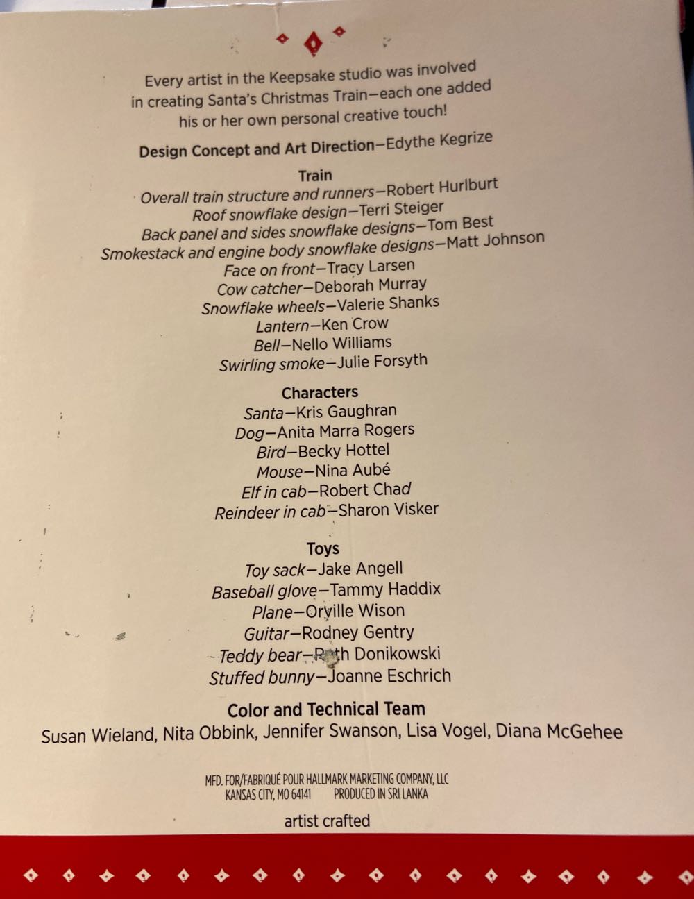 Santa’s Christmas Train Event Exclusive  (Santa) ornament collectible - Main Image 2