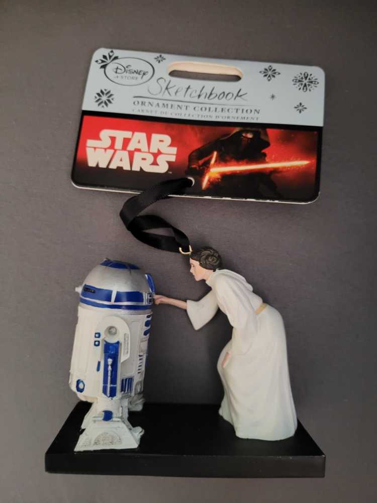 Princess Leia and R2-D2 - Disney Parks Ornament Collection (Star Wars: A New Hope) ornament collectible [Barcode 464342828713] - Main Image 2