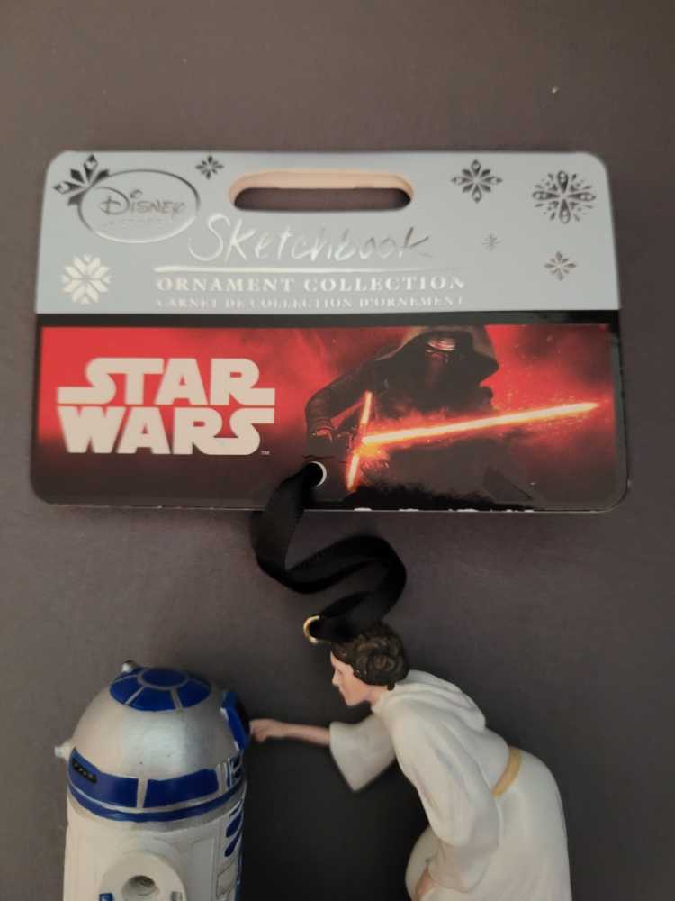 Princess Leia and R2-D2 - Disney Parks Ornament Collection (Star Wars: A New Hope) ornament collectible [Barcode 464342828713] - Main Image 3