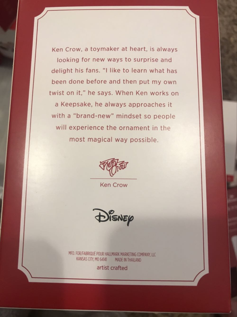 Mickey Marinette - Disney (Disney) ornament collectible [Barcode 763795535477] - Main Image 2