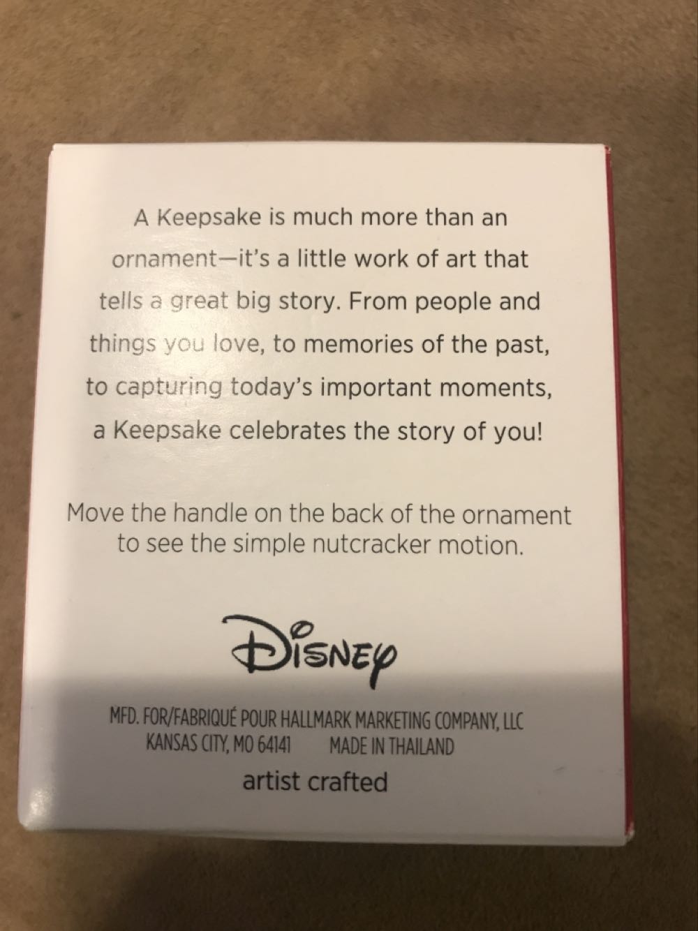 Nutcracker Mickey - Disney (Hallmark Keepsake Miniature) ornament collectible [Barcode 763795404568] - Main Image 2