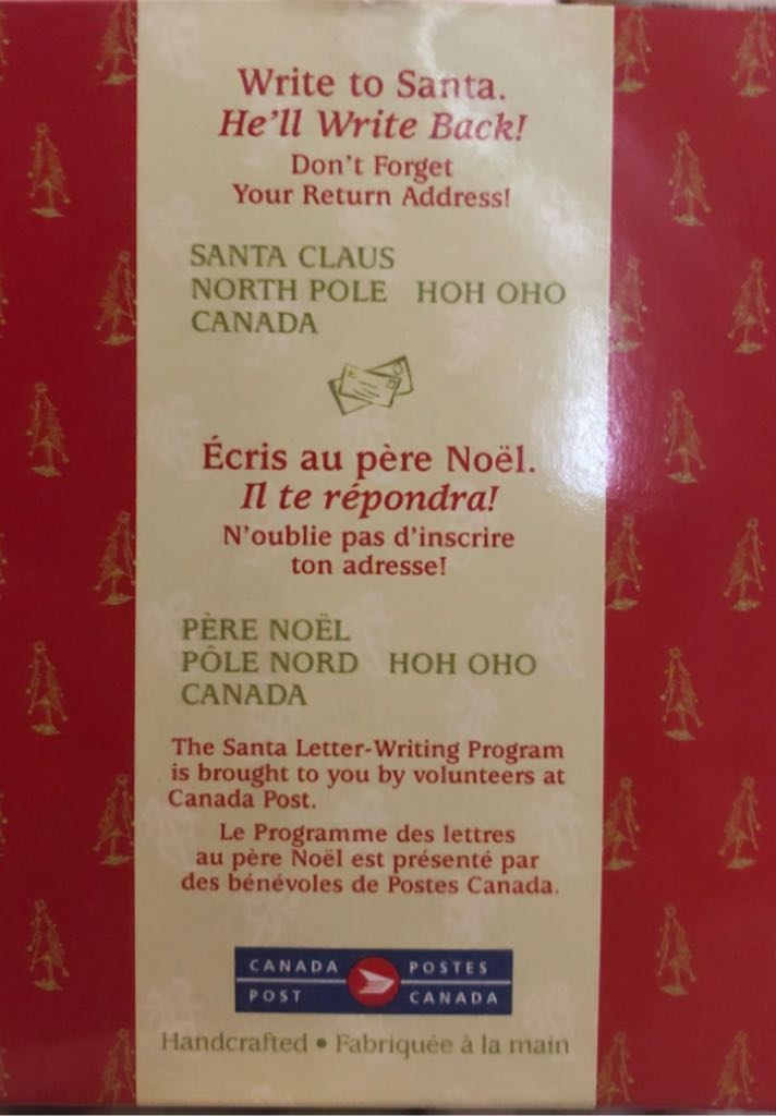 Write To Santa - Canadiana (Canada Post) ornament collectible - Main Image 2
