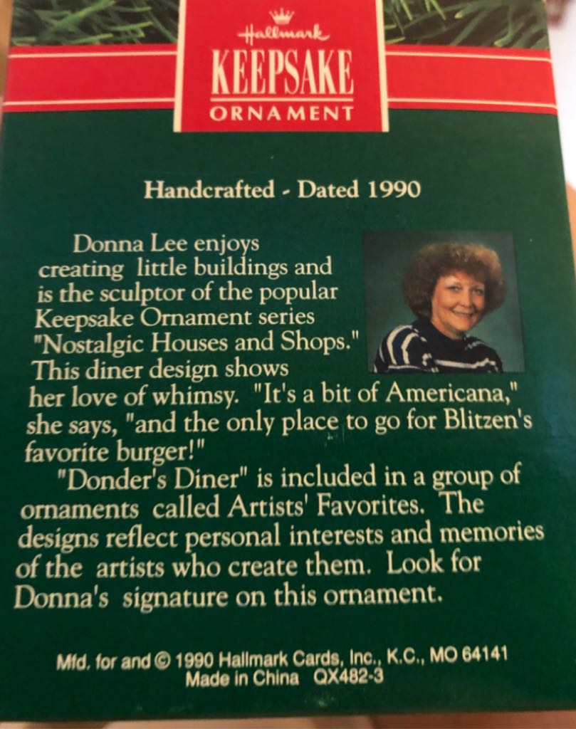 Donder’s Diner - My Village (Artists’ Favorites) ornament collectible - Main Image 2