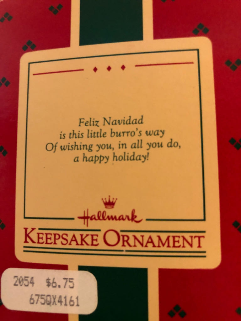 Feliz Navidad - Donkeys (Feliz Navidad) ornament collectible - Main Image 2