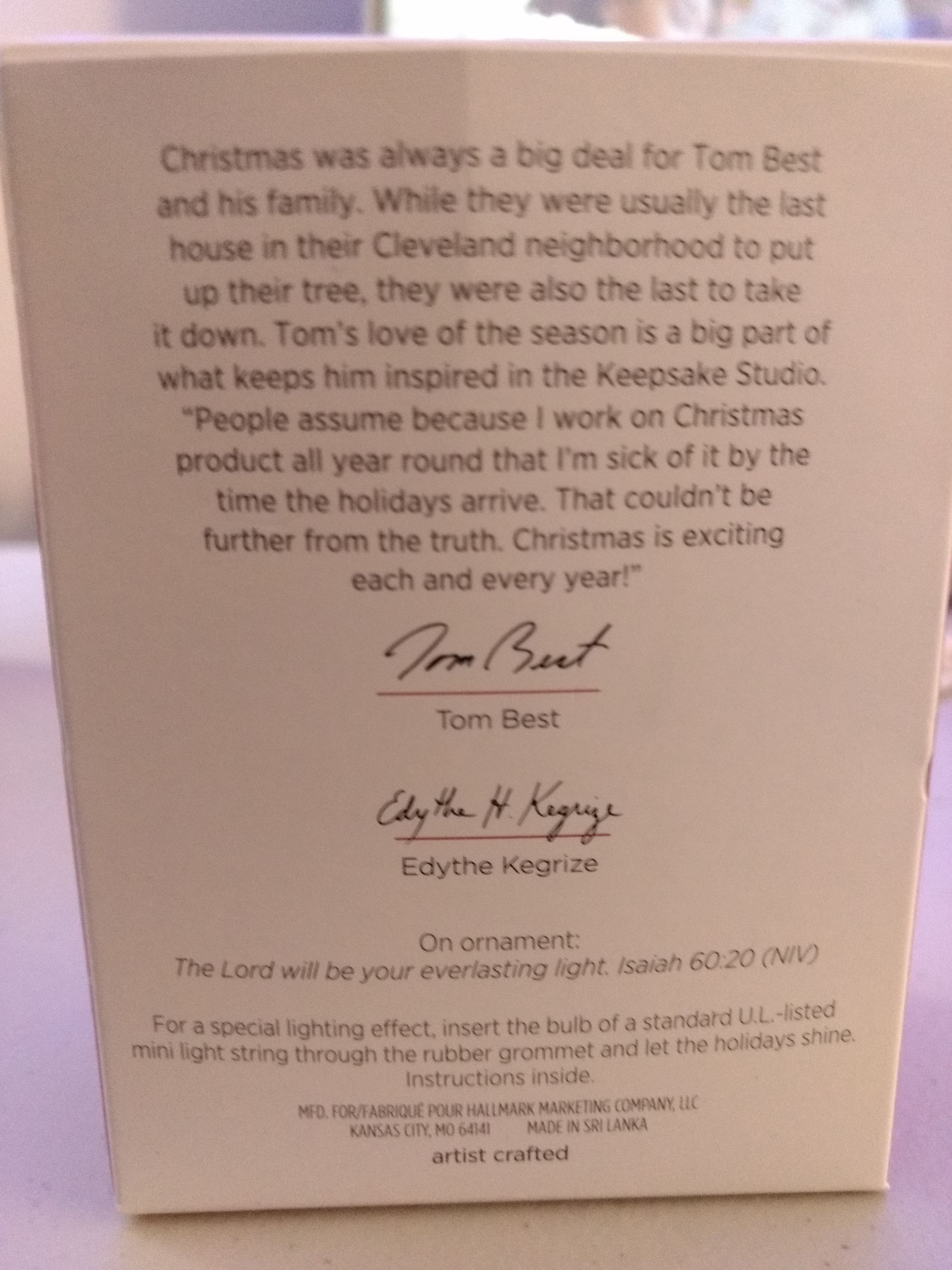 Everlasting Light - Nativity ornament collectible [Barcode 763795333172] - Main Image 2