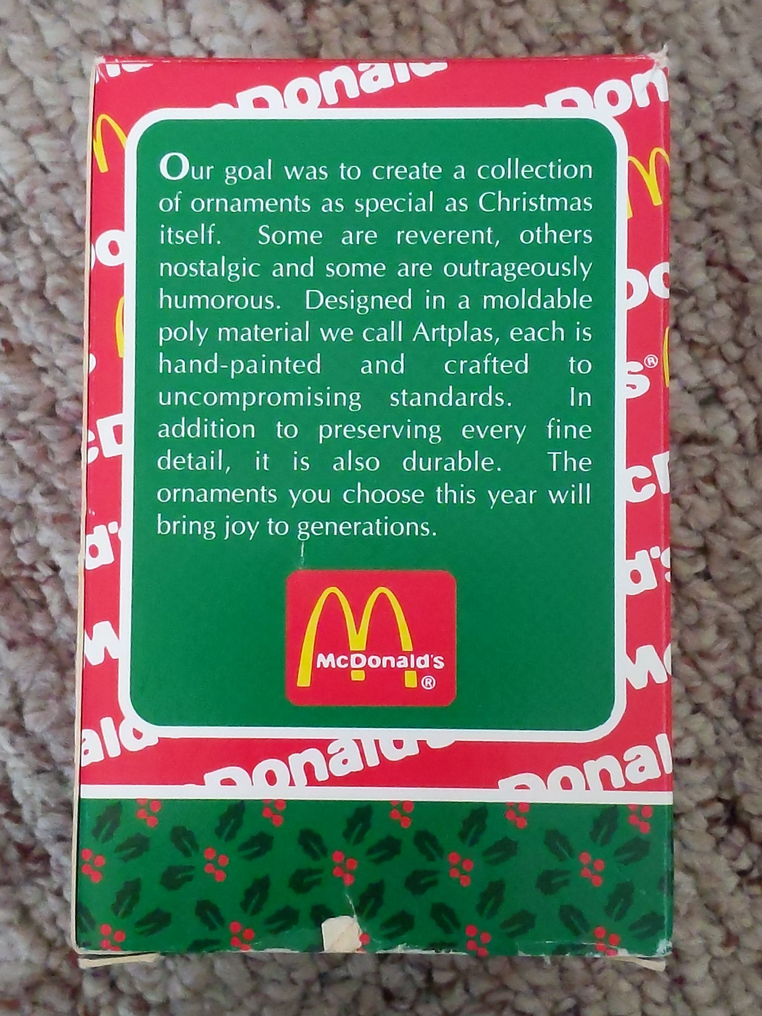 Christmas Fly-By - Food (McDonald’s) ornament collectible [Barcode 045544134002] - Main Image 2
