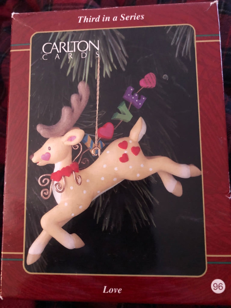 Love - Reindeer (3rd In Series) ornament collectible [Barcode 018100390808] - Main Image 1