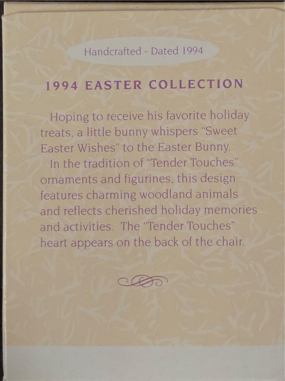 Sweet Easter Wishes - Tender Touches (Easter) ornament collectible [Barcode 015012134636] - Main Image 2