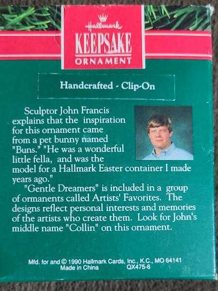 Gentle Dreamers - Artists’ Favorites (Animals) ornament collectible [Barcode 070000027444] - Main Image 2