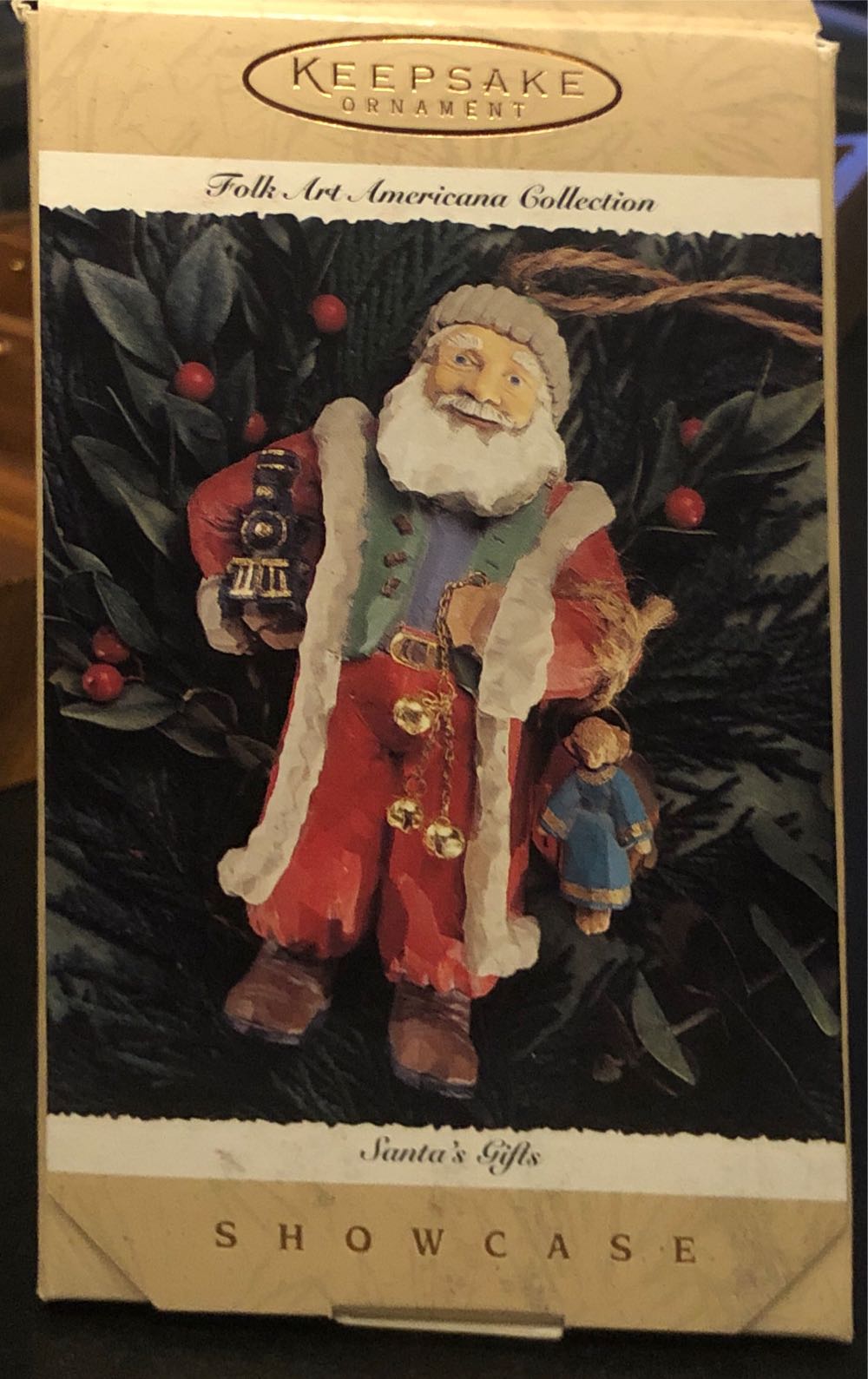 Santa’s Gifts - Folk Art Americana Collection (Santa, Showcase, Folk Art) ornament collectible [Barcode 015012377835] - Main Image 2