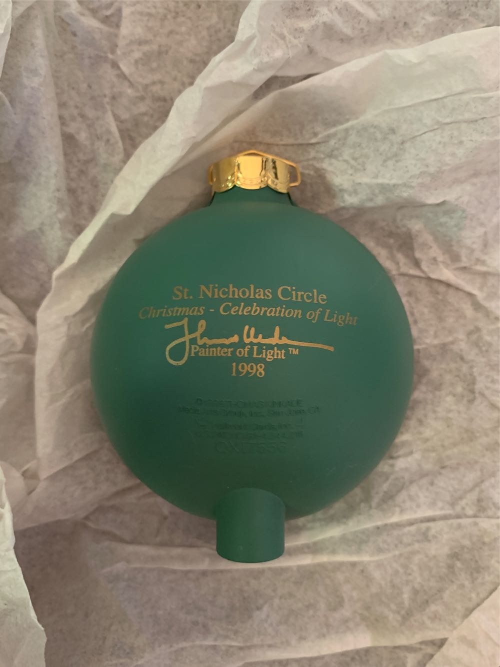 St. Nicholas Circle - Thomas Kinkade (Painter Of Light) ornament collectible [Barcode 015012438178] - Main Image 4