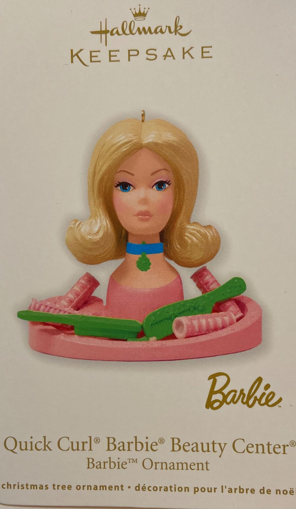 Quick Curl Beauty Center #2 - Holiday Barbie (Barbie) ornament collectible [Barcode 795902274795] - Main Image 2