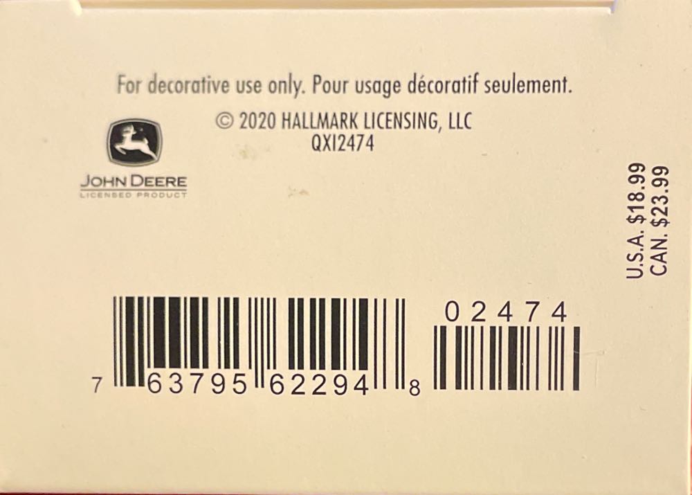 JD 2020 John Deere Model A Tractor - John Deere (John Deere) ornament collectible [Barcode 763795622948] - Main Image 3