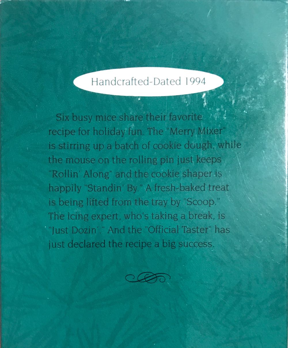 Baking Tiny Treats #4 Set Of 6 QXM403-3 - Miniature (food) ornament collectible [Barcode 015012107715] - Main Image 2