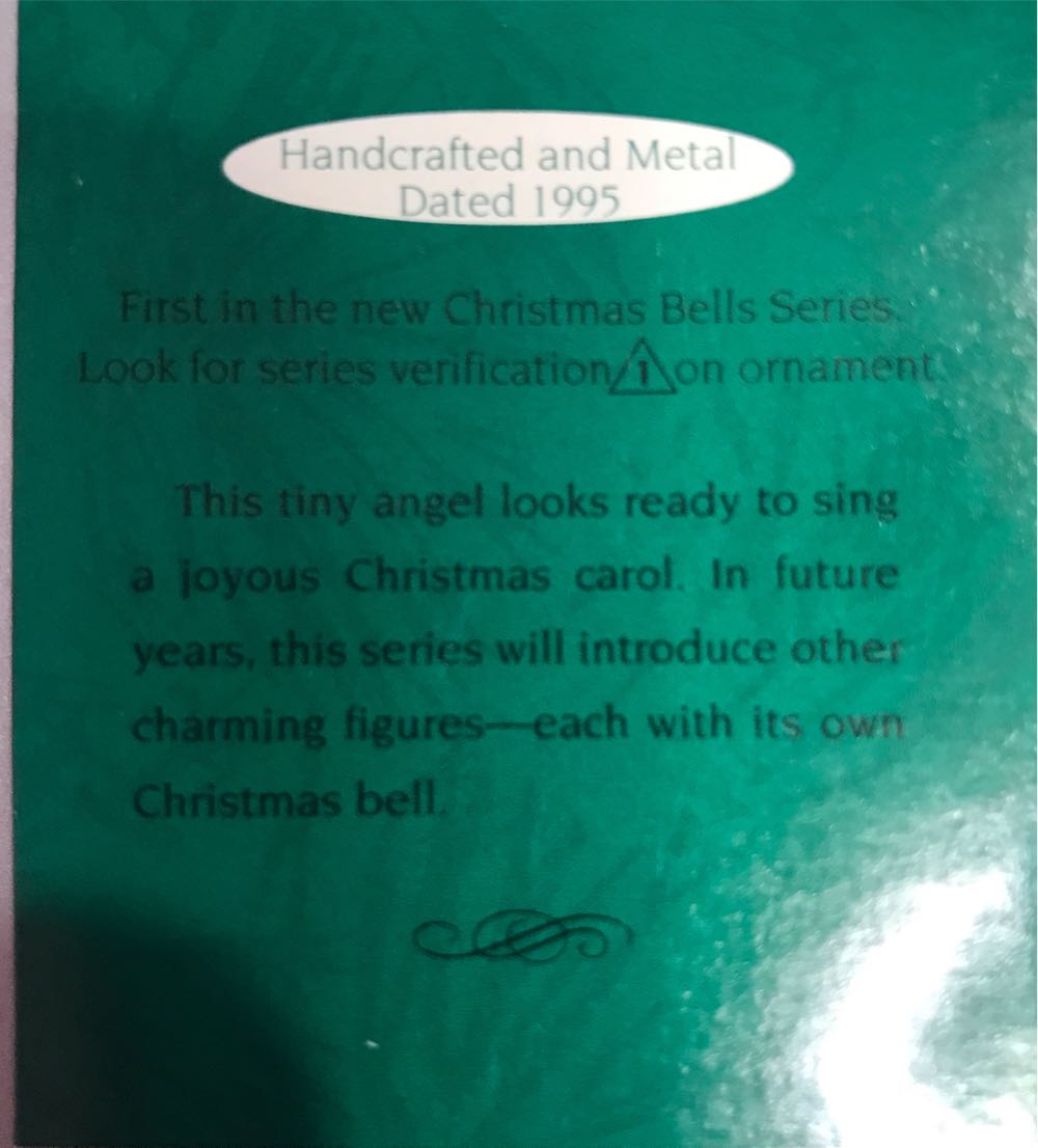 Christmas Bells #1 - Angel - Christmas Bells (Angels) ornament collectible [Barcode 015012213140] - Main Image 2