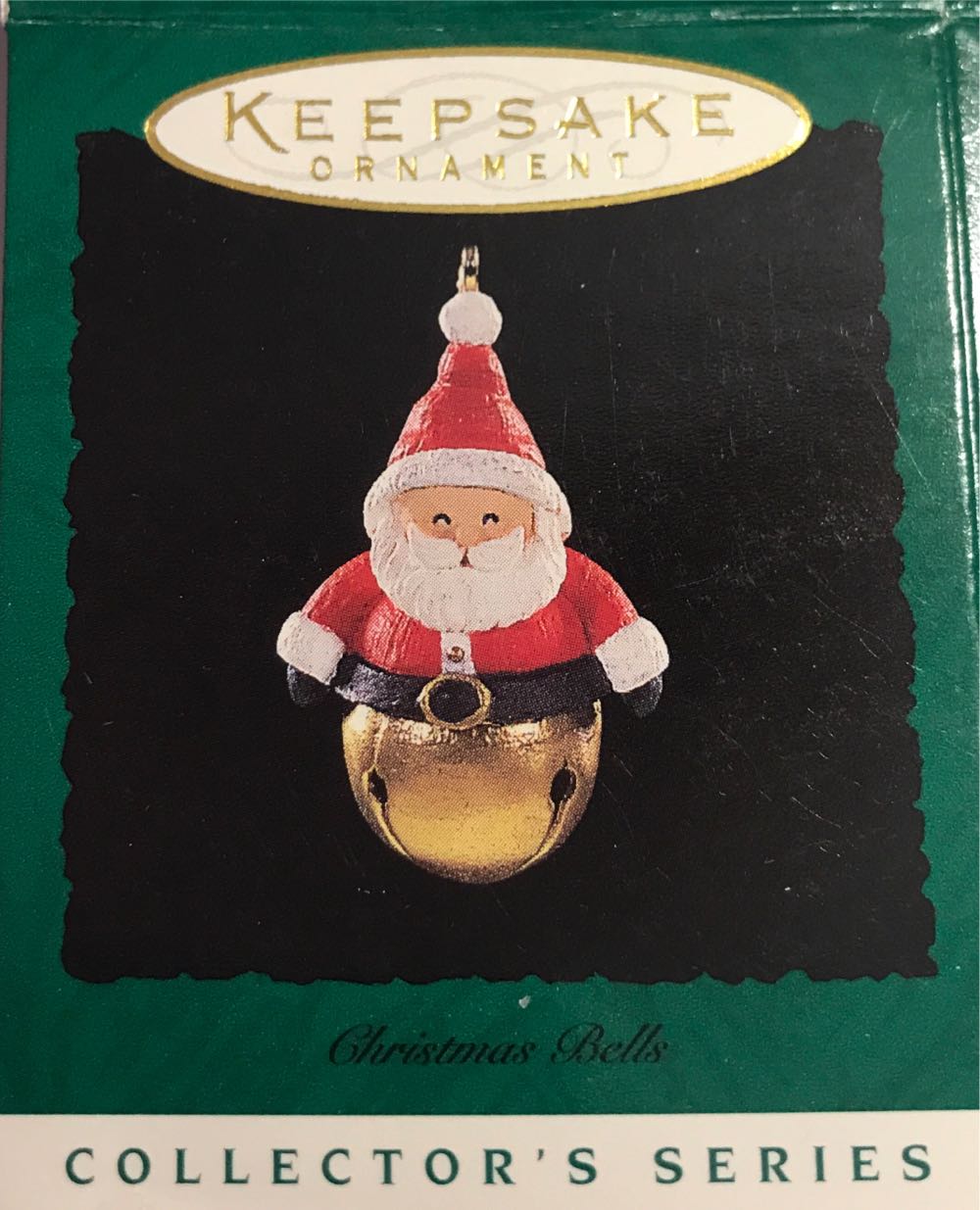 Miniature Christmas Bells #2 Santa 1996 - Christmas Bells Miniature (2nd In Series: Christmas Bells) ornament collectible [Barcode 015012290059] - Main Image 2