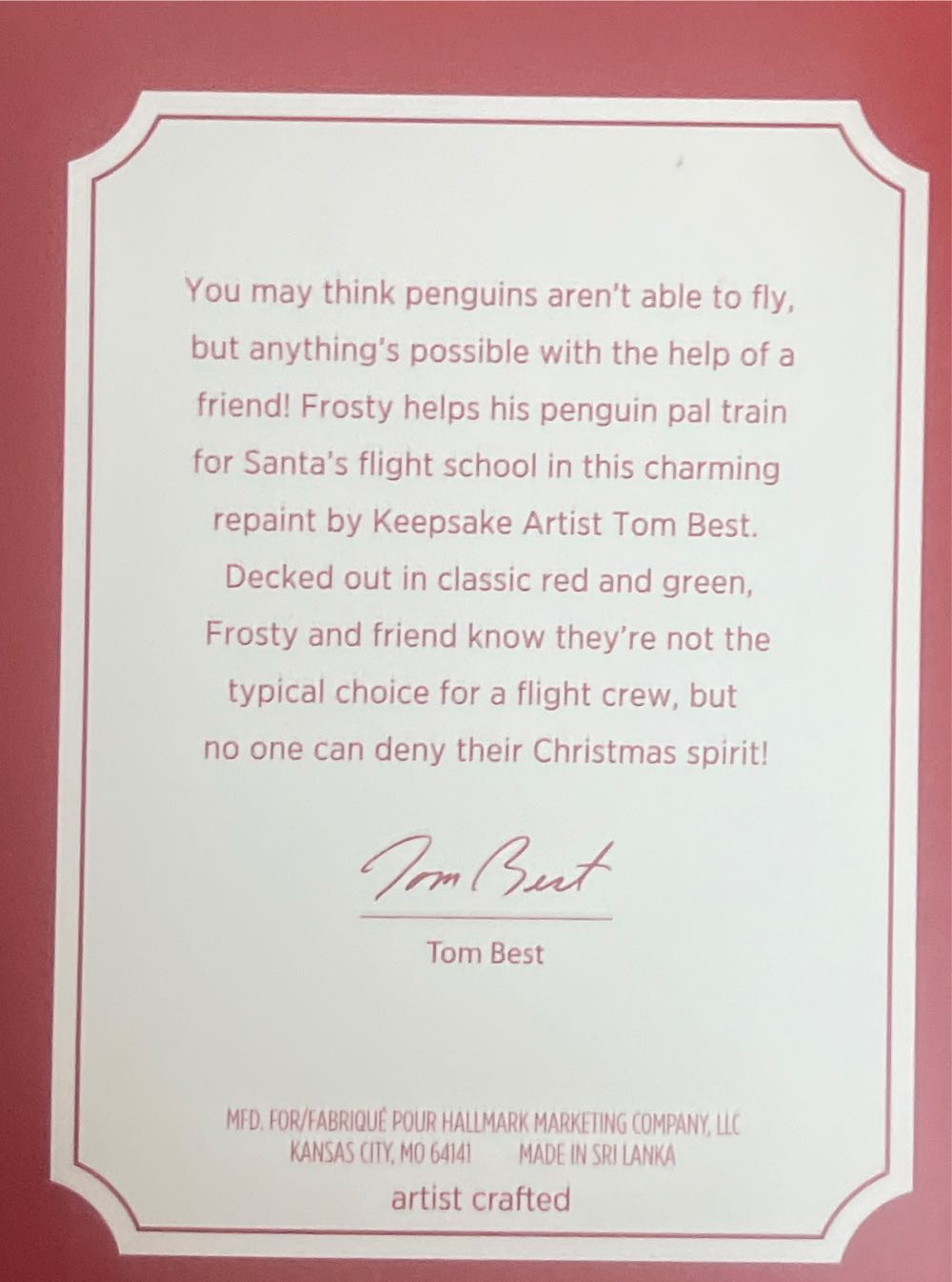 Frosty Friends Event Exclusive Repaint - Frosty Friends ornament collectible - Main Image 2