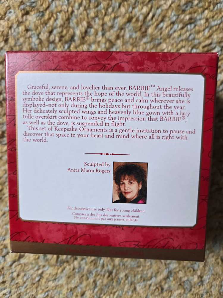 Barbie - 2001 - Angel Ornament - Barbie (Collection) ornament collectible [Barcode 015012639520] - Main Image 2