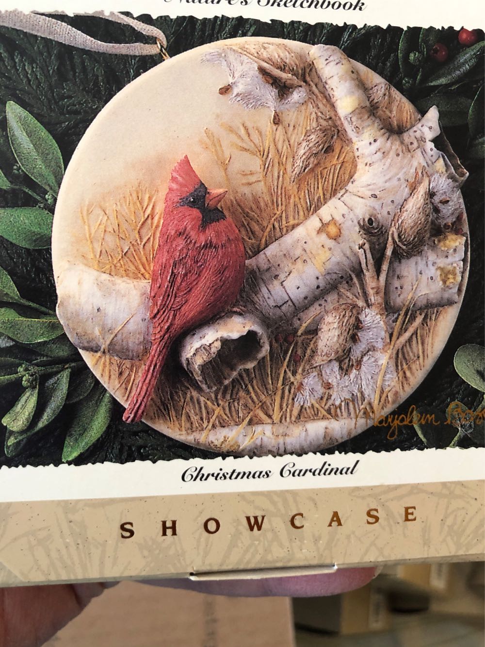 Christmas Cardinal - Nature’s Sketchbook (Marjolein Bastin) ornament collectible [Barcode 015012284294] - Main Image 2