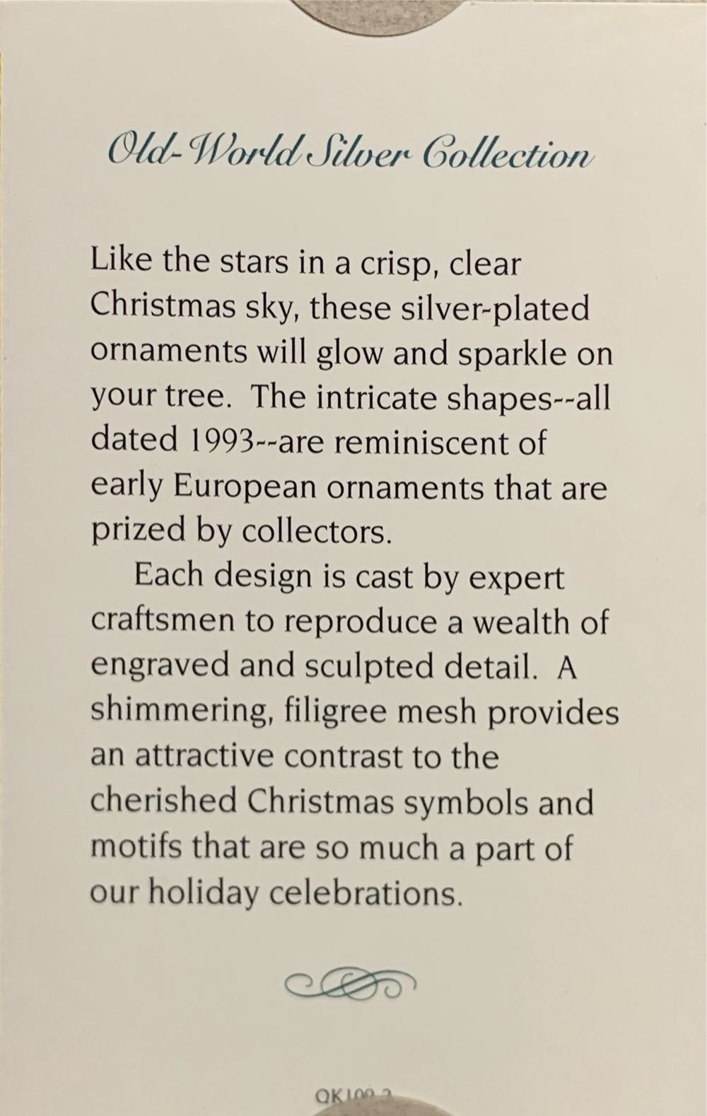 Silver Santa - Old World Silver Collection (Santa) ornament collectible [Barcode 015012117059] - Main Image 2