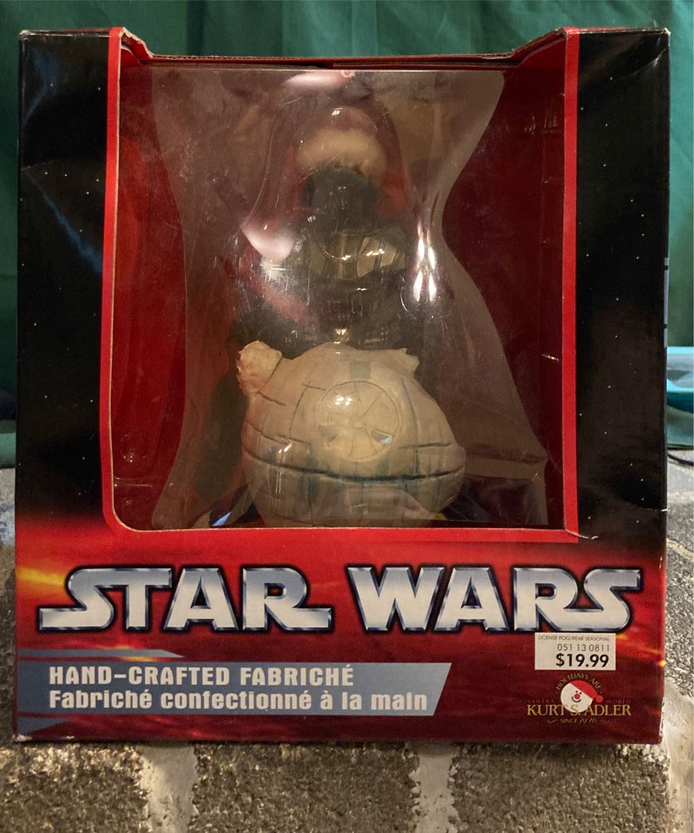 Lucasfilm Ltd & Tm Santa Darth Vader Building A Snowball Death Star  ornament collectible [Barcode 086131703881] - Main Image 2