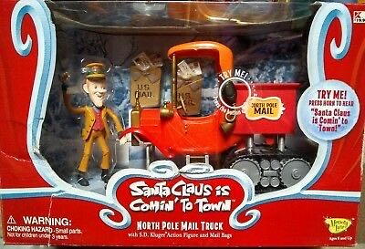 Santa Claus Is Comin To Town North Pole Mail Truck Figure Memory Lane - Holiday Figurine Collection (Christmas Table Decoration) ornament collectible [Barcode 090733079268] - Main Image 1