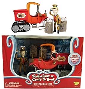 Santa Claus Is Comin To Town North Pole Mail Truck Figure Memory Lane - Holiday Figurine Collection (Christmas Table Decoration) ornament collectible [Barcode 090733079268] - Main Image 3