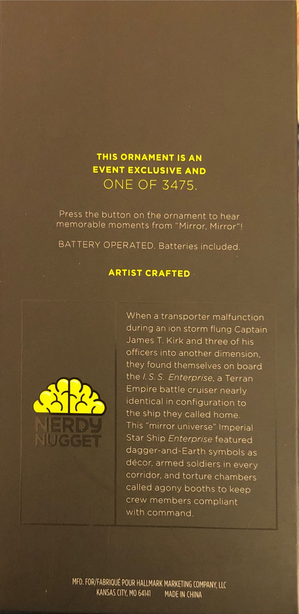 Star Trek ISS Enterprise - Mirror, Mirror Collection (Hallmark Keepsake Ornament) ornament collectible - Main Image 2