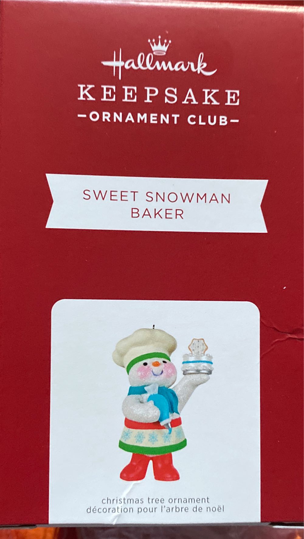 Sweet Snowman Baker - Hallmark Club Member Exclusive (Hallmark Club Exclusive) ornament collectible - Main Image 2