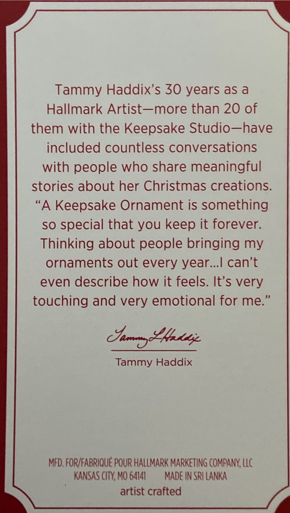 Sweet Snowman Baker - Hallmark Club Member Exclusive (Hallmark Club Exclusive) ornament collectible - Main Image 3