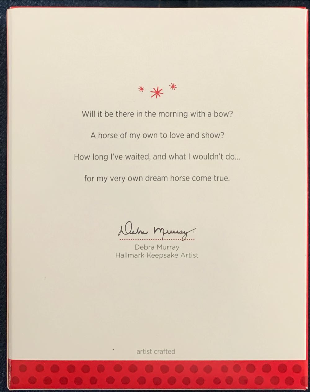 Dream Horse  (Dream Horse) ornament collectible [Barcode 795902361556] - Main Image 3