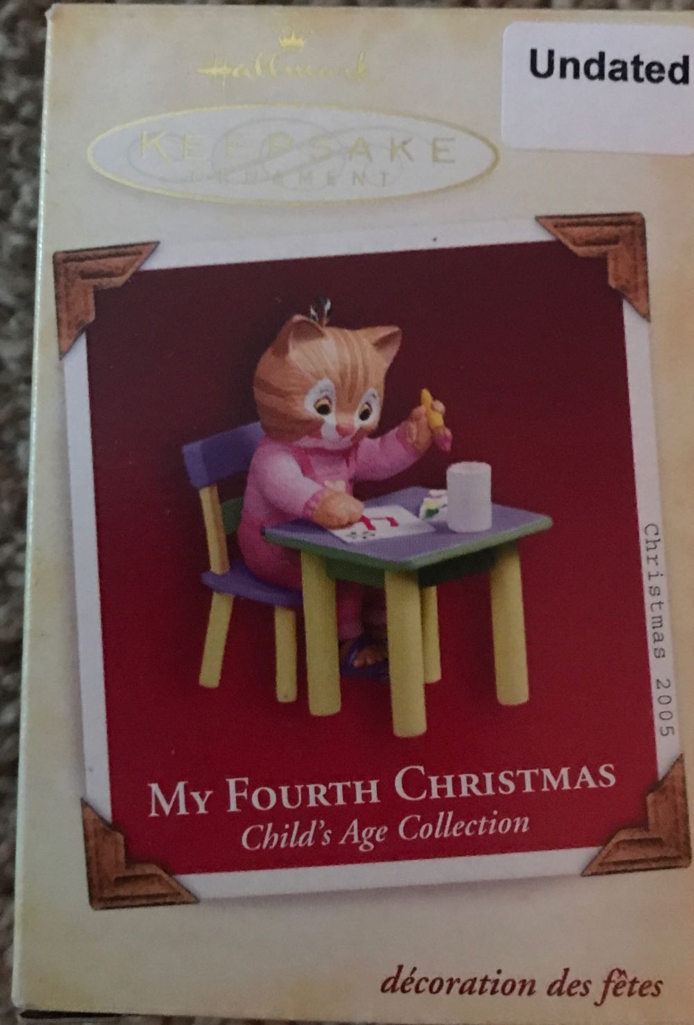 Child’s Age Collection - My Fourth Christmas  ornament collectible [Barcode 015012850505] - Main Image 2