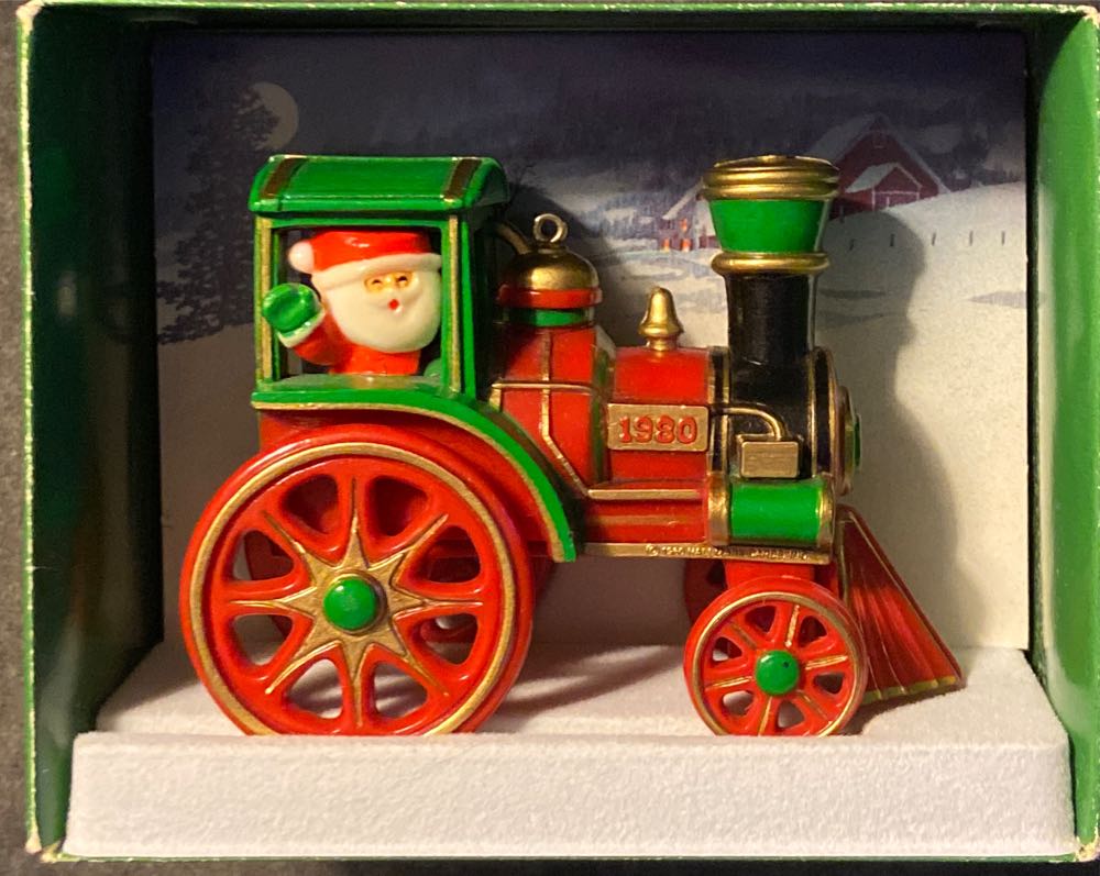 Hallmark Keepsake. Christmas. Here Comes Santa Series. 1980. Santa’s Express. 2nd In Series. - Here Comes Santa (2nd In Series: Santa’s Express) ornament collectible - Main Image 1