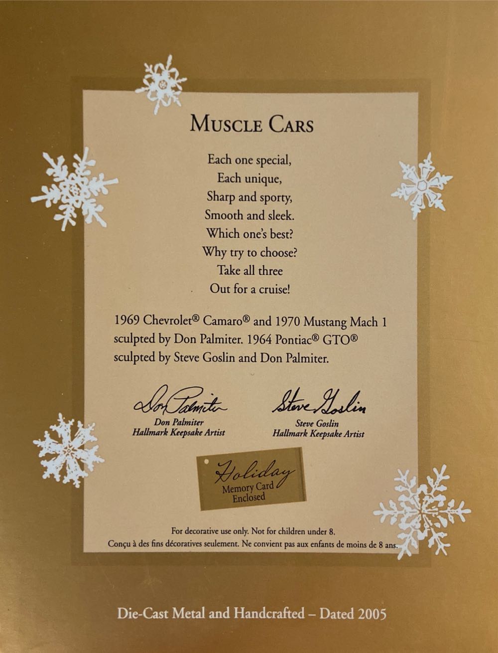 Muscle Cars - Classic American Cars (Cars) ornament collectible - Main Image 2