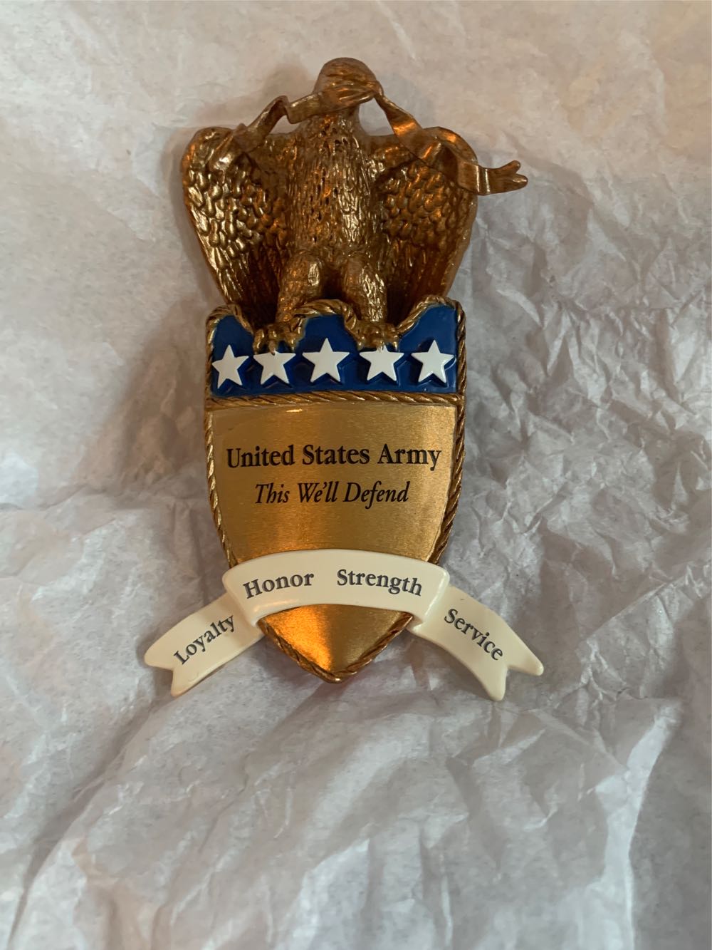 On Wings Of Courage  (Patriotic) ornament collectible [Barcode 795902042547] - Main Image 3